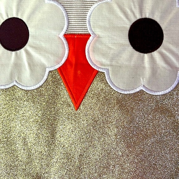 Swimming bag Forever Young Backpack - Golden Glitter Owl. - Picture 3 of 13